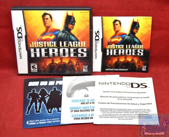 Justice League Heroes Original Case, Slipcover & Booklets