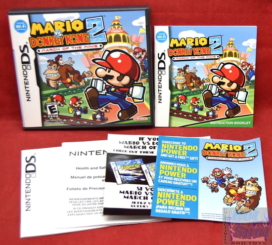 Mario vs. Donkey Kong 2 March of the Minis Original Case, Slipcover & Booklets