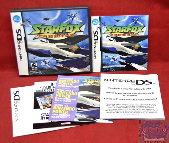 StarFox Command Original Case, Slipcover & Booklets