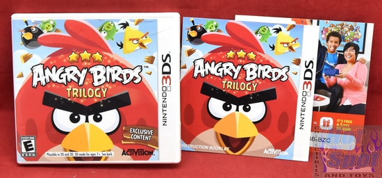3DS Angry Birds Trilogy Case Slip Cover & Booklets