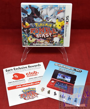 3DS Pokémon Rumble Blast Case & Inserts