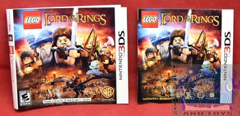 3DS LEGO Lord of the Rings Slip Cover, Booklets & Inserts