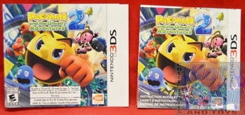 3DS Pac-Man and the Ghostly Adventures 2 BOOKLET AND SLIP COVER ONLY