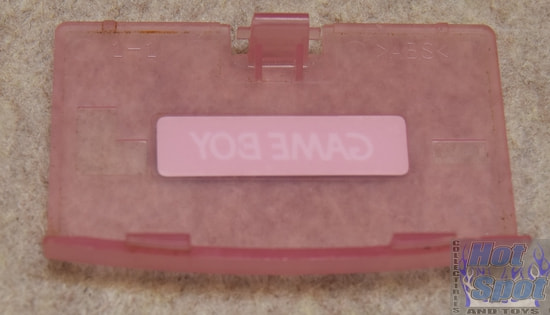 GameBoy Advance Original Pink Translucent Battery door