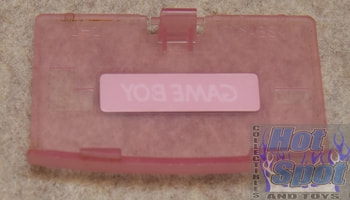 GameBoy Advance Original Pink Translucent Battery door