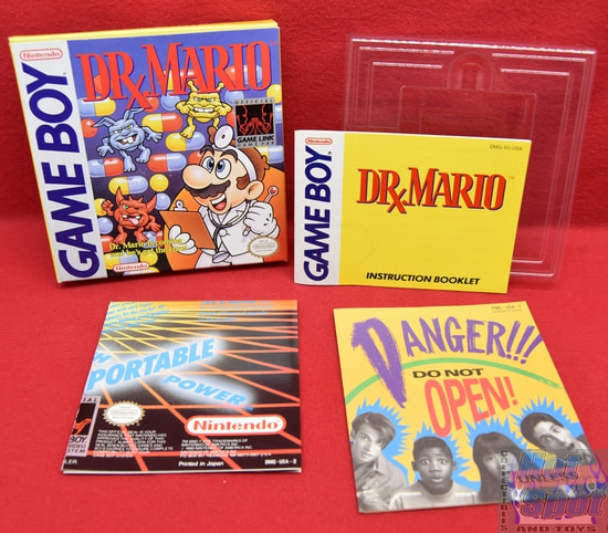 Dr. Mario Original Box, Manual & Inserts! *NO GAME*