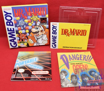 Dr. Mario Original Box, Manual & Inserts! *NO GAME*