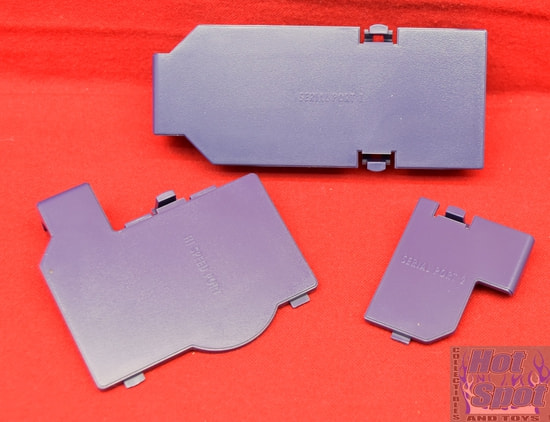 3 Piece Port Covers Set for Nintendo GameCube Console - Indigo Purple