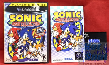 Sonic Mega Collection Case, Slip Cover & Manual