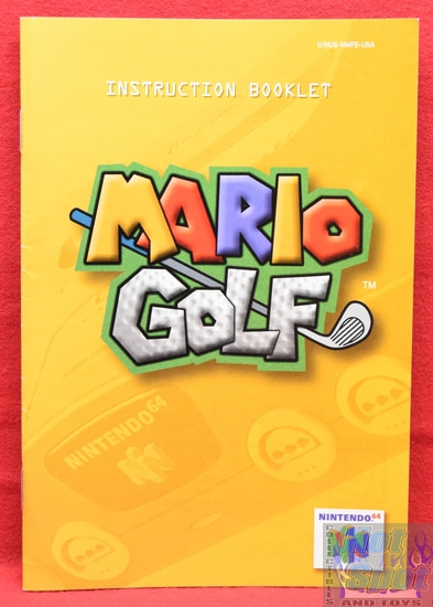 Mario Golf Instruction Manual Booklet