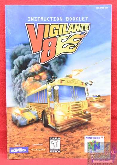 Vigilante 8 Instruction Manual Booklet