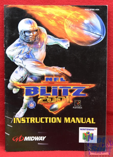 NFL Blitz 2001 Instruction Manual Booklet