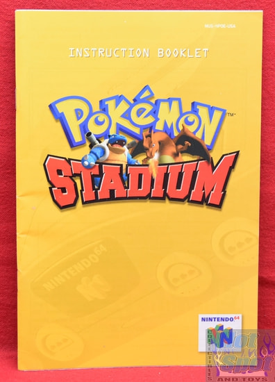 Pokemon Stadium Instruction Booklet Manual