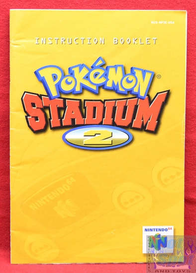 Pokemon Stadium 2 Instruction Booklet Manual