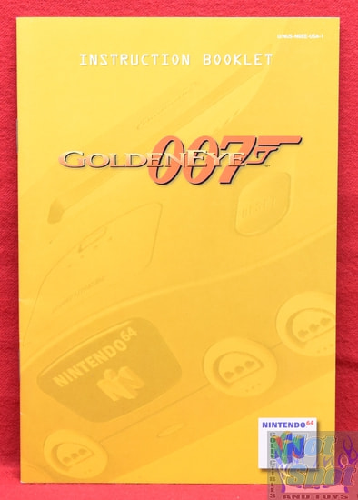 James Bond GoldenEye 007 Instruction Booklet Manual
