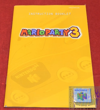 Mario Party 3 N64 Instruction Booklet