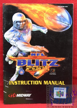 NFL Blitz 2001 Instruction Manual Booklet