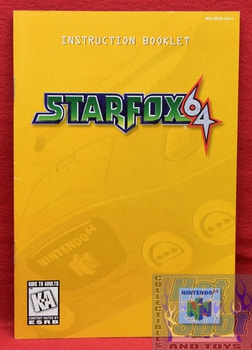 Star Fox Instruction Manual Booklet