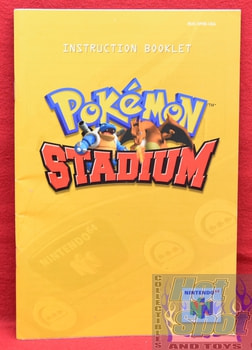 Pokemon Stadium Instruction Booklet Manual