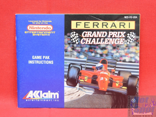 Ferrari Grand Prix Challenge Instruction Manual