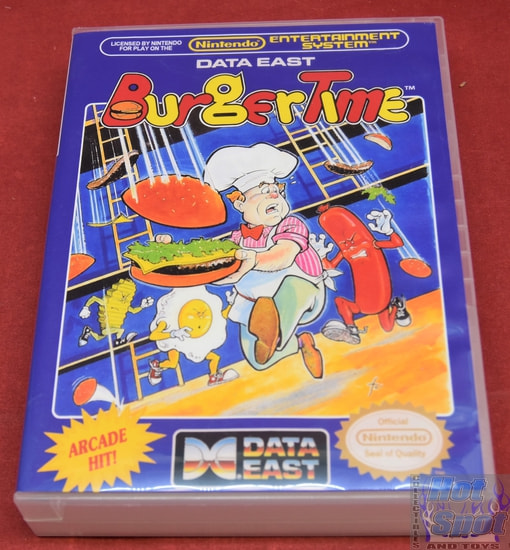 Burger Time NES Covers, Cases, and Booklets