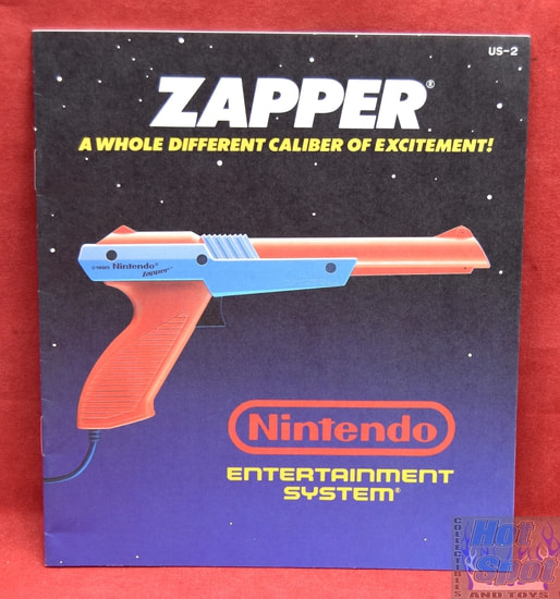 Zapper Gun Instruction Booklet Manual Nintendo