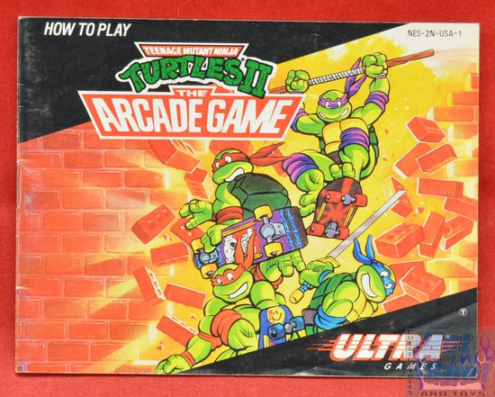 Teenage Mutant Ninja Turtles The Arcade Game BOOKLET ONLY