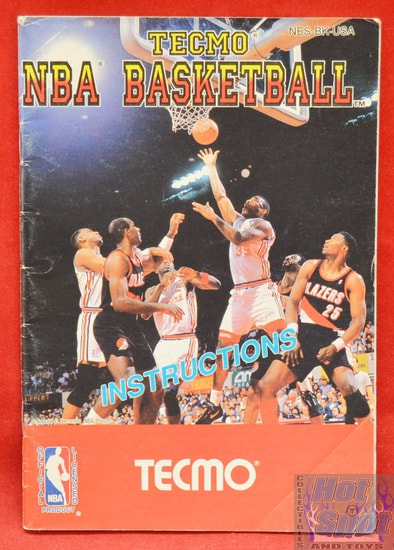 Tecmo NBA Basketball BOOKLET ONLY