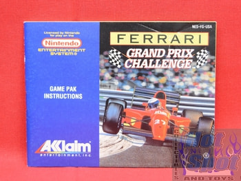 Ferrari Grand Prix Challenge Instruction Manual