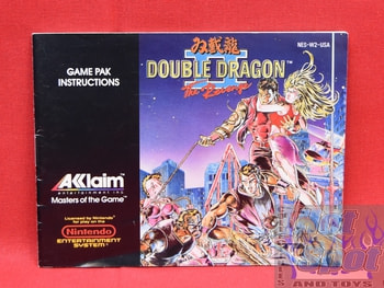 Double Dragon II 2 The Revenge Instruction Manual