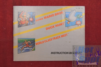 Super Mario Bros / Duck Hunt / World Class Track Meet NES Instruction Booklet
