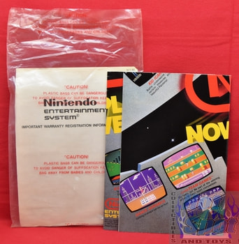 Nintendo NES Playing with Power Poster & Warranty Insert Packet