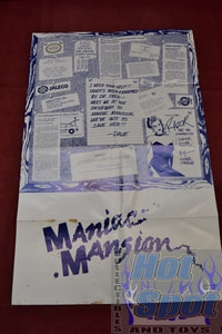 Maniac Mansion Fold Out Poster Insert Nintendo NES