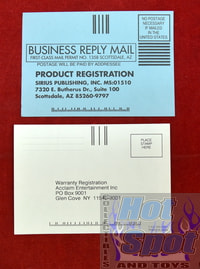 NES Registration Cards Set