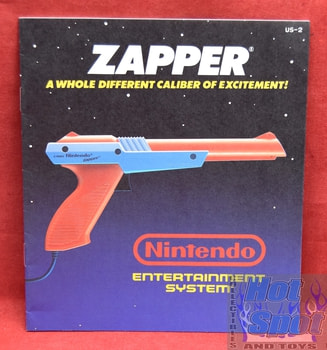 Zapper Gun Instruction Booklet Manual Nintendo