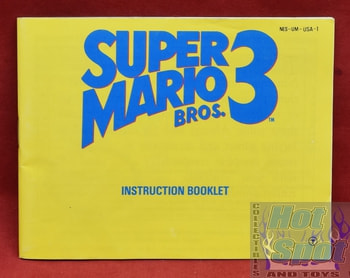 Super Mario Bros. 3 Nintendo NES Instruction Booklet