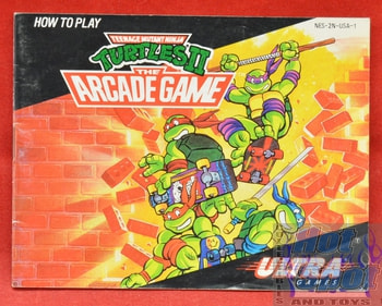 Teenage Mutant Ninja Turtles The Arcade Game BOOKLET ONLY