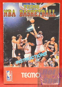 Tecmo NBA Basketball BOOKLET ONLY