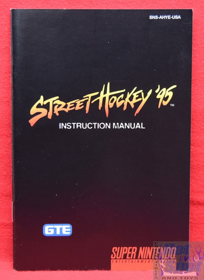 Street Hockey '95 Instruction Booklet