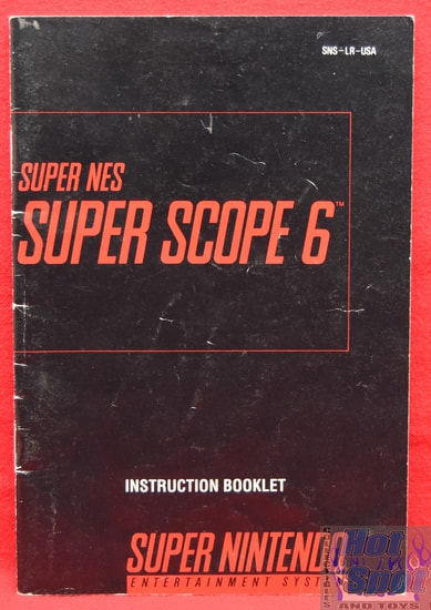 Super Scope 6 Instruction Booklet for Super NES