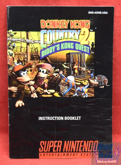 Donkey Kong Country 2 Diddy's Kong Quest Instructions Manual