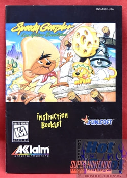 Speedy Gonzales Los Gatos Bandidos Instruction Booklet