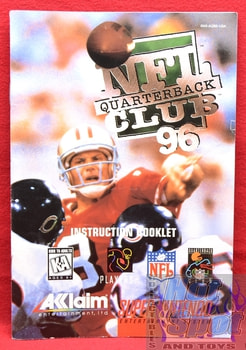 NFL Quarterback Club 96 Instruction Booklet