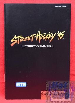 Street Hockey '95 Instruction Booklet