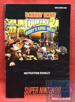 Donkey Kong Country 2 Diddy's Kong Quest Instructions Manual