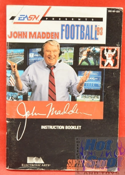 John Madden Football '93 BOOKLET ONLY