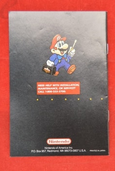 SNES Super Nintendo Console Authentic Instruction Manual