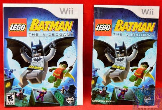 Lego Batman The Video Game Instructions Booklet and Slip Cover