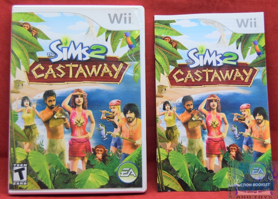 Sims 2 Castaway Case, Slip Cover and Booklet