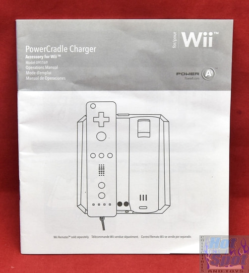 PowerCradle Charger Accessory for Wii Controller Operations Manual